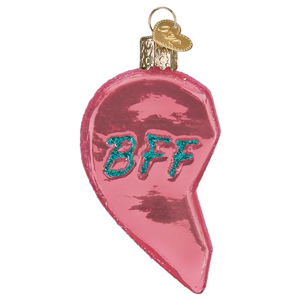 Old World Christmas Bff Hearts Ornament