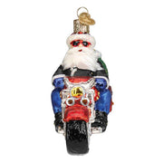 Old World Christmas Biker Santa Ornament