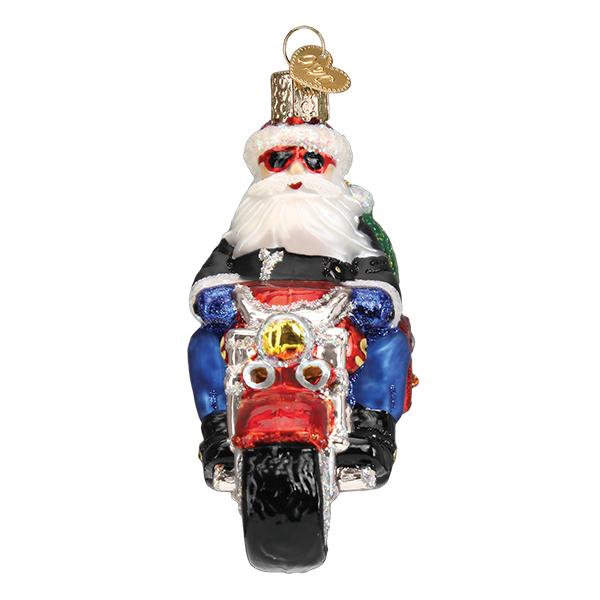 Old World Christmas Biker Santa Ornament