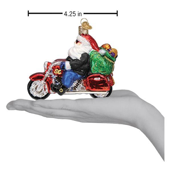 Old World Christmas Biker Santa Ornament