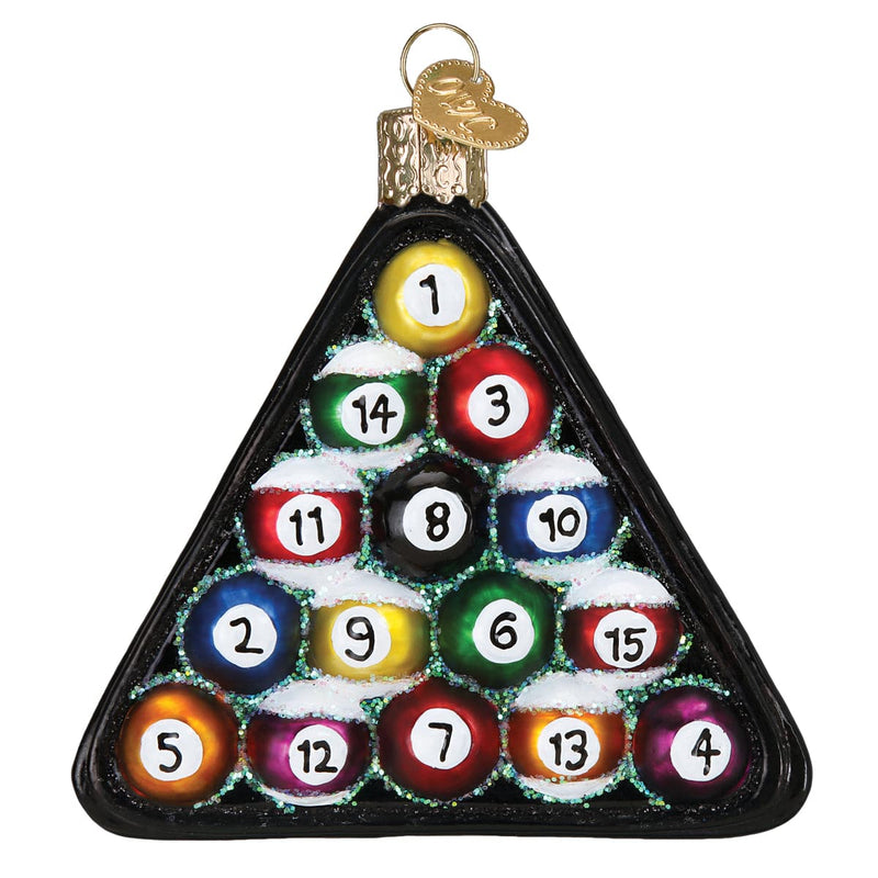 Old World Christmas Billiard Balls Ornament