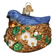 Old World Christmas Bird In Nest Ornament