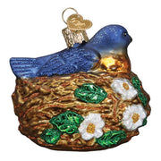 Old World Christmas Bird In Nest Ornament