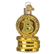 Old World Christmas Bitcoin Ornament