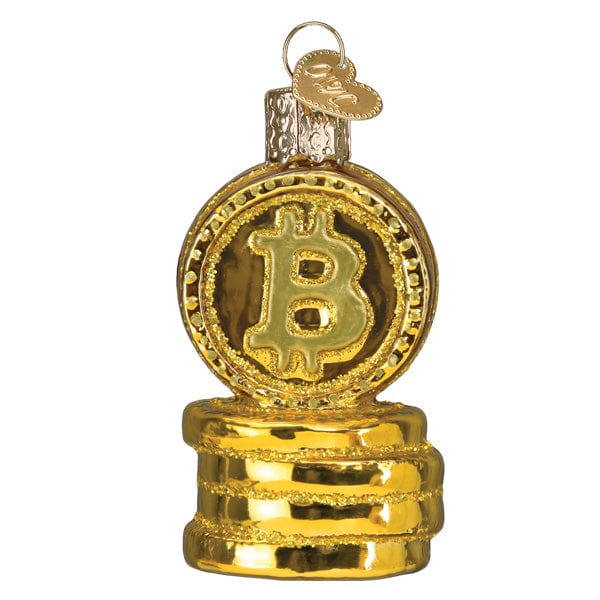 Old World Christmas Bitcoin Ornament