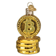 Old World Christmas Bitcoin Ornament
