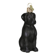 Old World Christmas Black Labrador Ornament