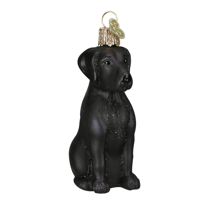 Old World Christmas Black Labrador Ornament