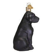 Old World Christmas Black Labrador Ornament
