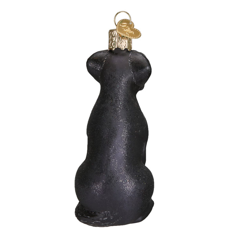 Old World Christmas Black Labrador Ornament