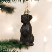 Old World Christmas Black Labrador Ornament