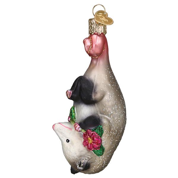 Old World Christmas Blossom Opossum Ornament