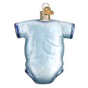 Old World Christmas Blue Baby Onesie Ornament