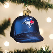 Old World Christmas Blue Jays Baseball Cap Ornament