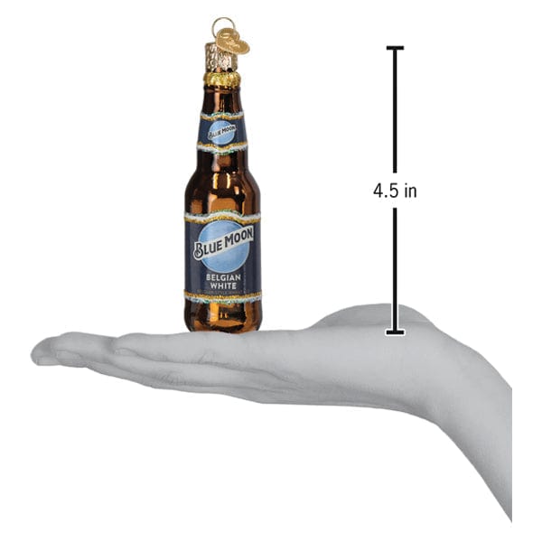 Old World Christmas Blue Moon Bottle Ornament