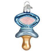 Old World Christmas Blue Pacifier Ornament