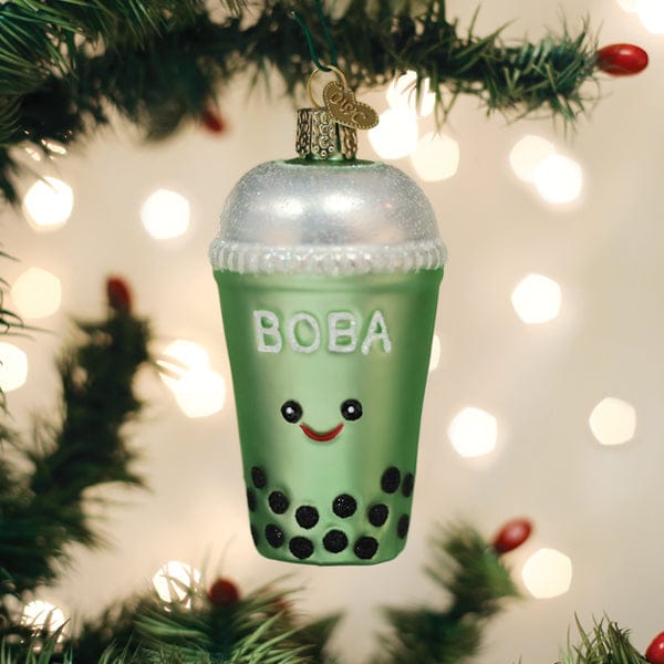 Old World Christmas Boba Tea Ornament