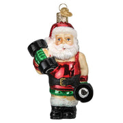Old World Christmas Bodybuilder Santa Ornament