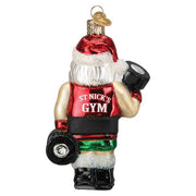 Old World Christmas Bodybuilder Santa Ornament