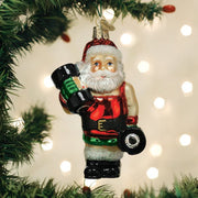 Old World Christmas Bodybuilder Santa Ornament