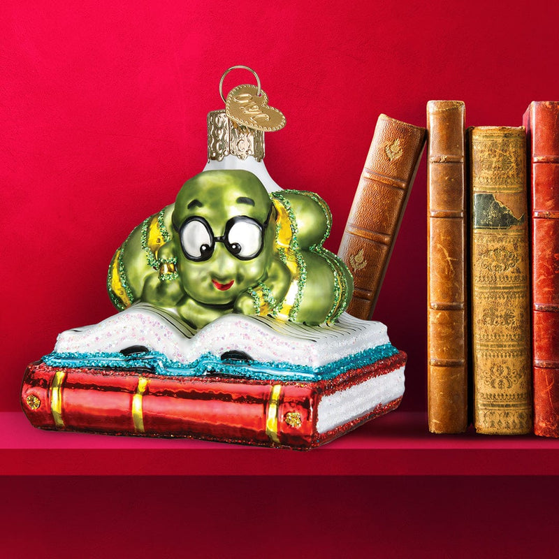 Old World Christmas Bookworm Ornament