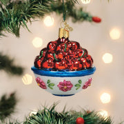 Old World Christmas Bowl Of Cherries Ornament