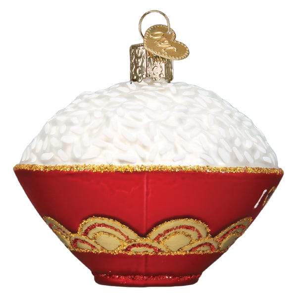 Old World Christmas Bowl Of Rice Ornament