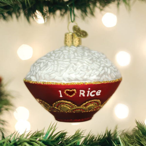 Old World Christmas Bowl Of Rice Ornament