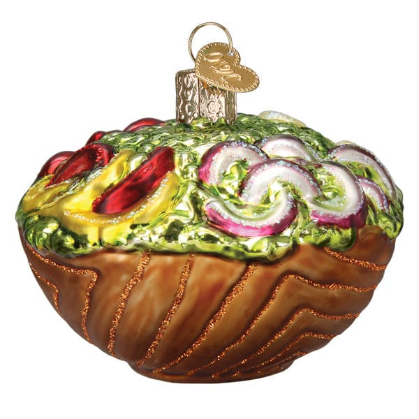 Old World Christmas Bowl Of Salad Ornament