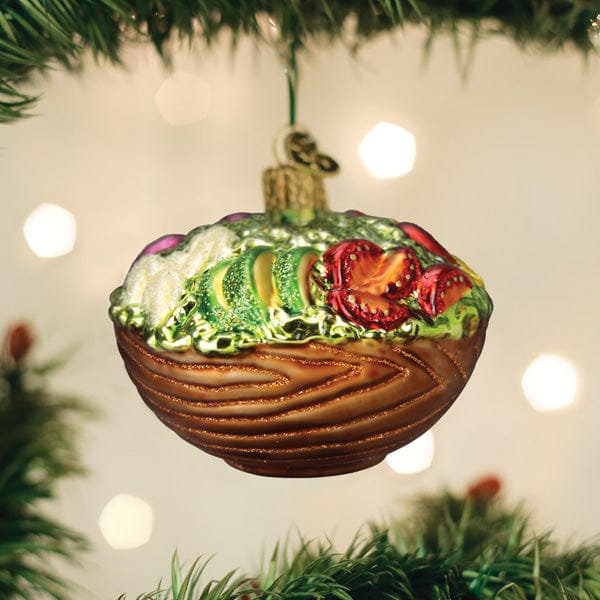 Old World Christmas Bowl Of Salad Ornament