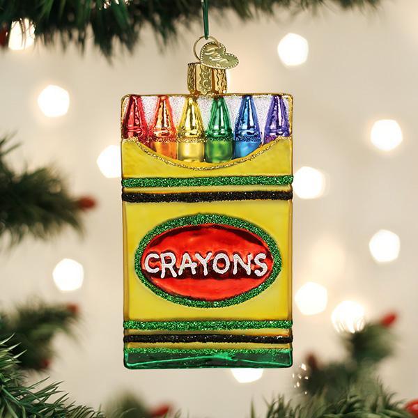 Old World Christmas Box Of Crayons Ornament