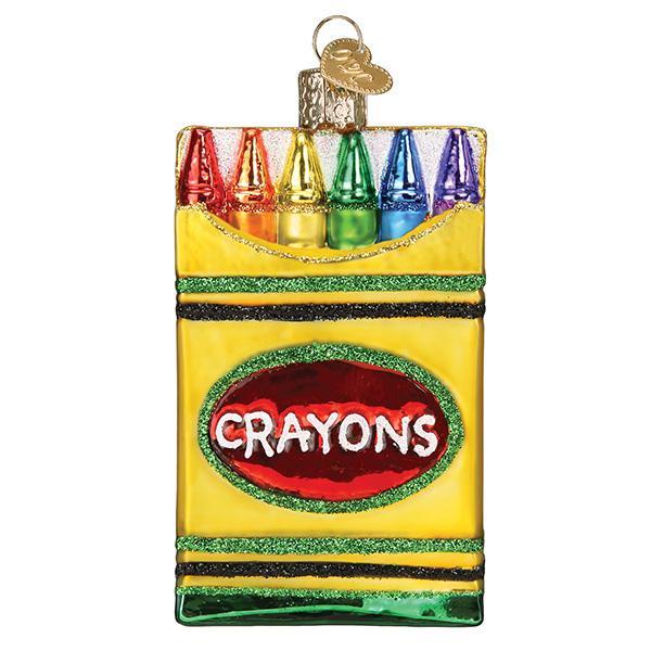 Old World Christmas Box Of Crayons Ornament