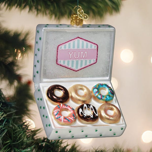 Old World Christmas Box Of Donuts Ornament