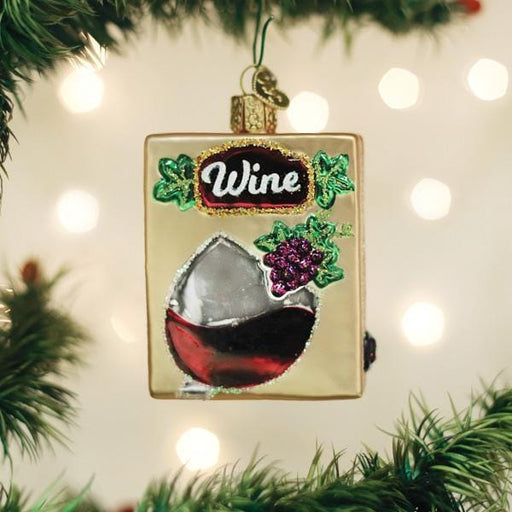 Old World Christmas Boxed Wine Ornament
