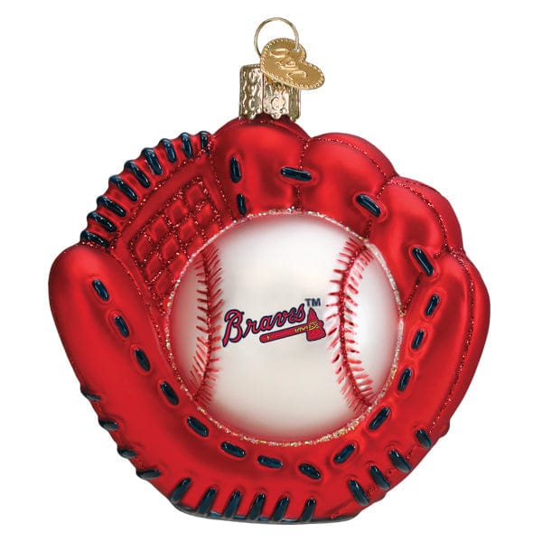 Old World Christmas Braves Baseball Mitt Ornament