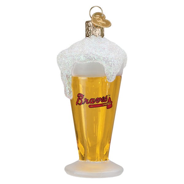 Old World Christmas Braves Glass Of Beer Ornament