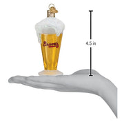 Old World Christmas Braves Glass Of Beer Ornament