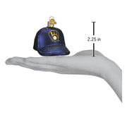 Old World Christmas Brewers Baseball Cap Ornament