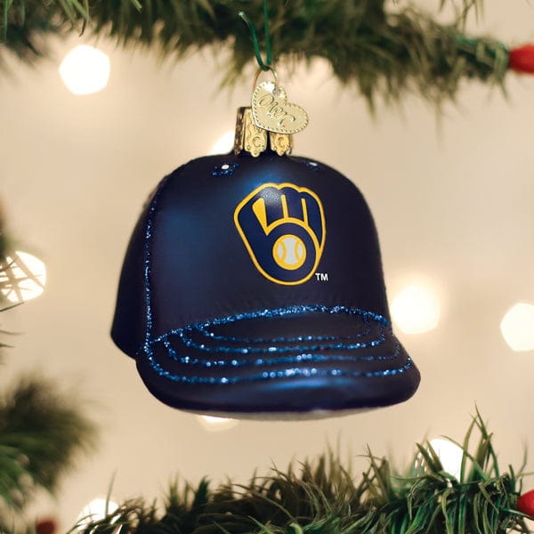 Old World Christmas Brewers Baseball Cap Ornament