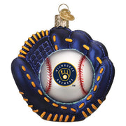 Old World Christmas Brewers Baseball Mitt Ornament
