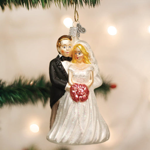 Old World Christmas Bridal Couple Ornament