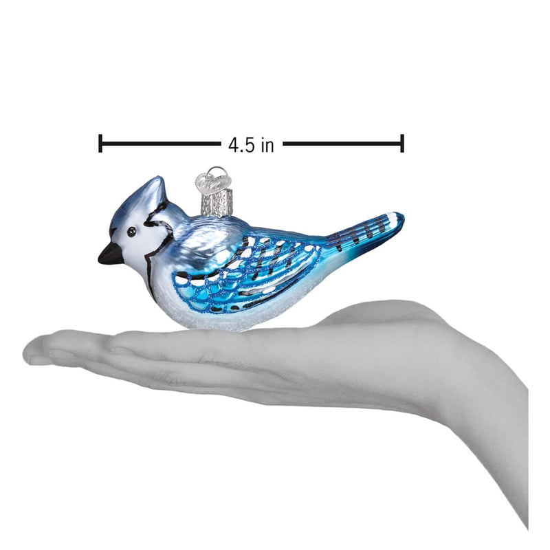 Old World Christmas Bright Blue Jay Ornament