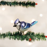 Old World Christmas Bright Blue Jay Ornament