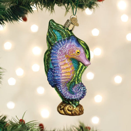 Old World Christmas Bright Seahorse Ornament