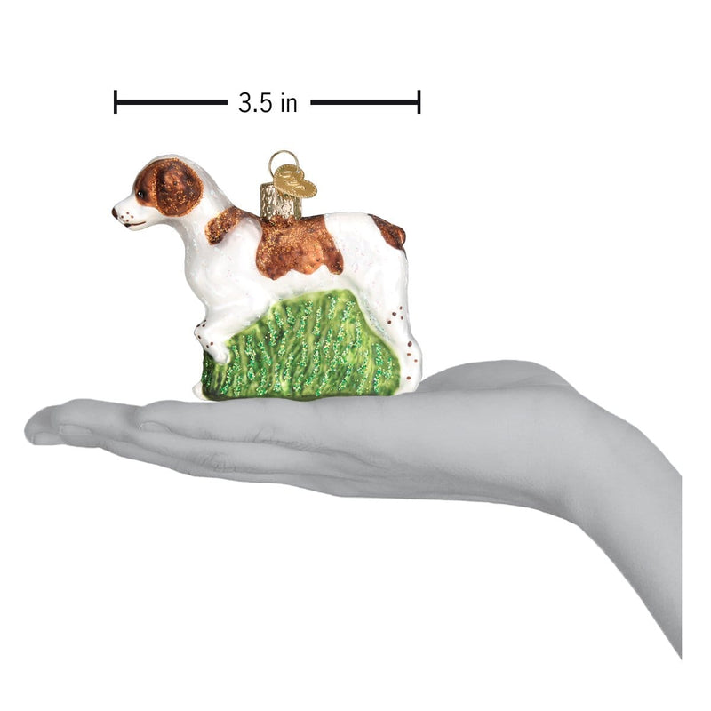 Old World Christmas Brittany Spaniel Ornament