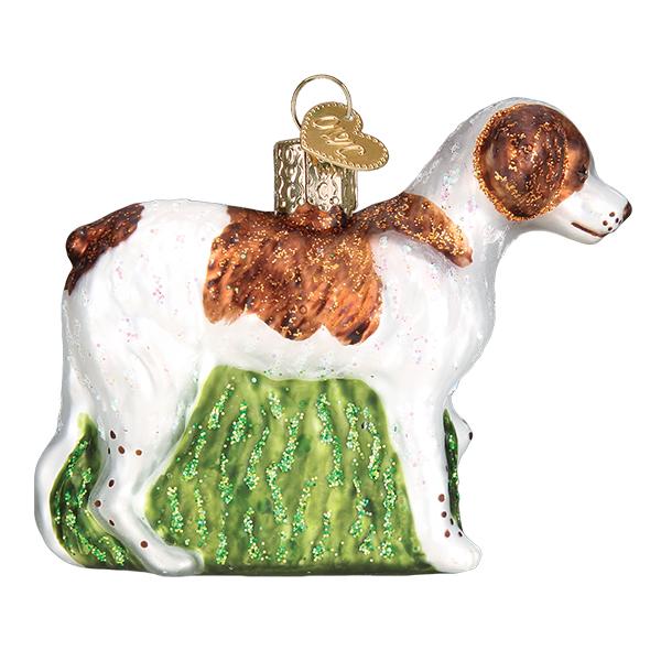 Old World Christmas Brittany Spaniel Ornament