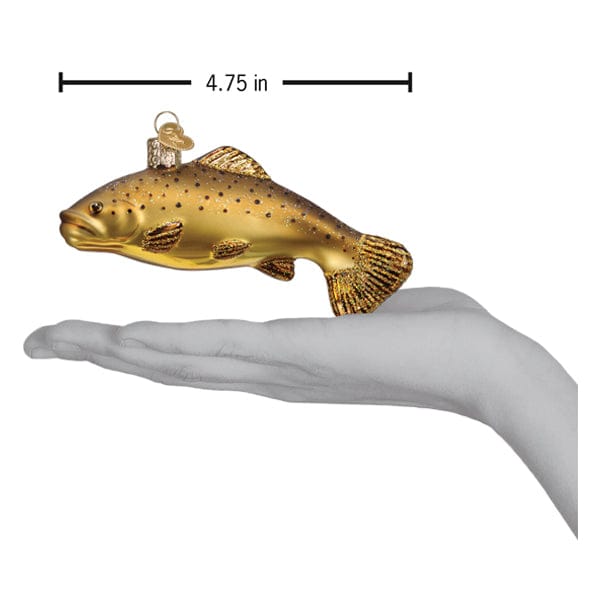 Old World Christmas Brown Trout Ornament