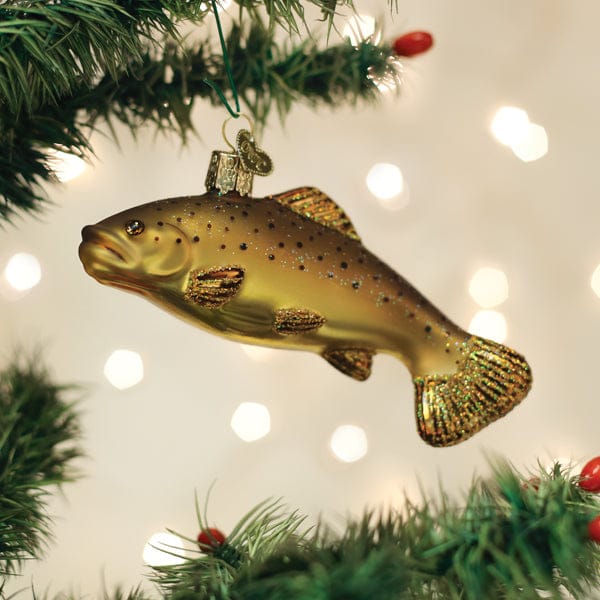 Old World Christmas Brown Trout Ornament