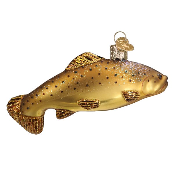 Old World Christmas Brown Trout Ornament
