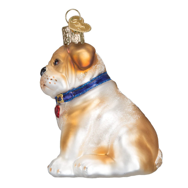 Old World Christmas Bull Pup Ornament
